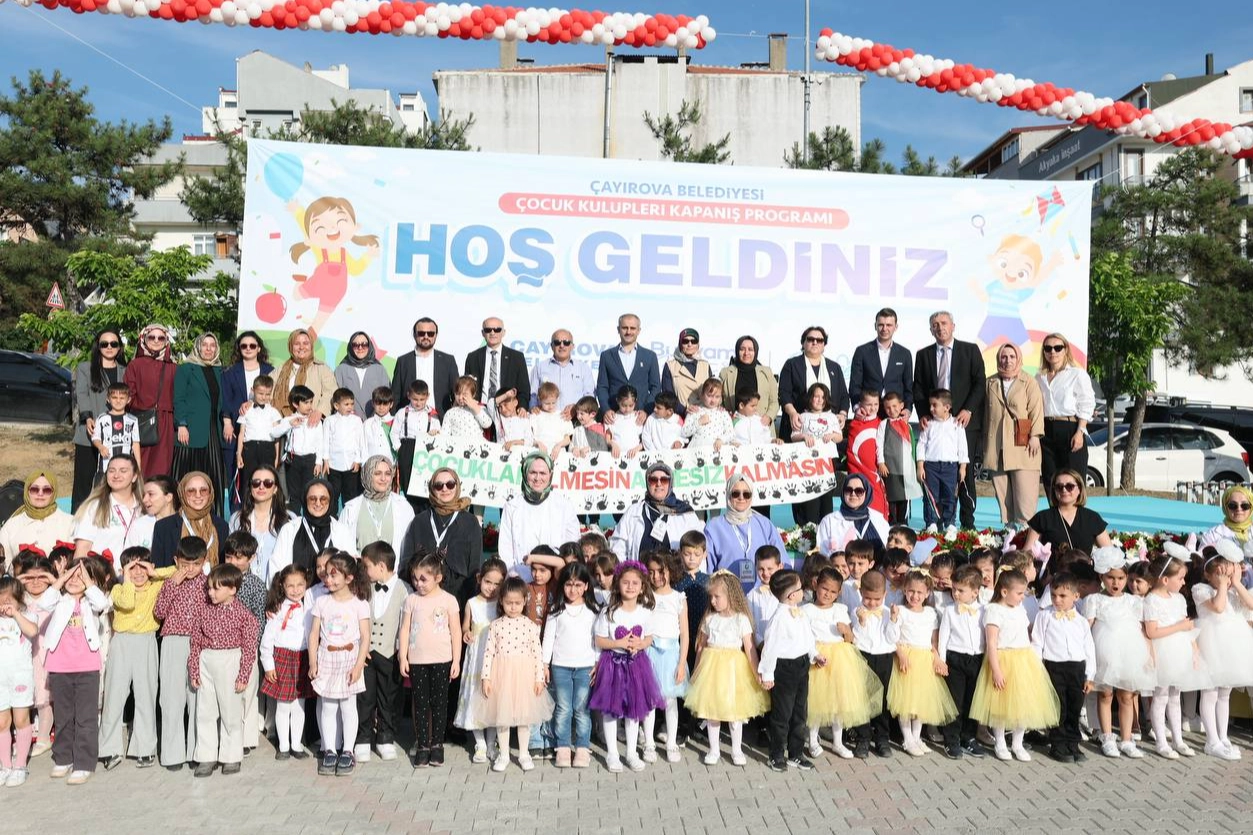 Çocuk kulüplerine muhteşem kapanış programı