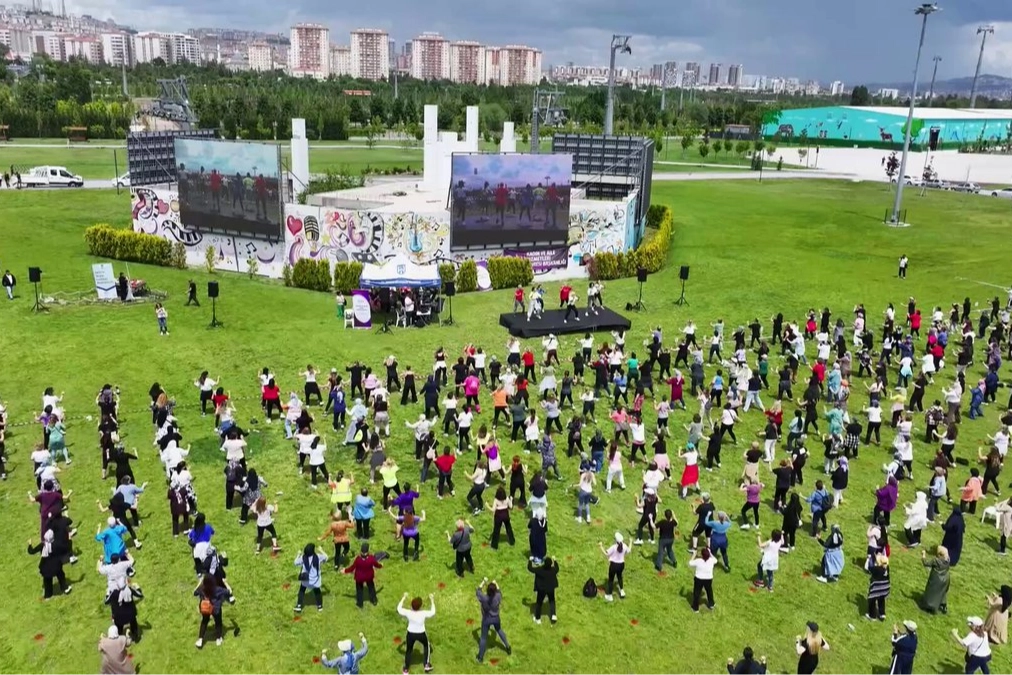 Başkentli kadınlar Guinness için ter döktü