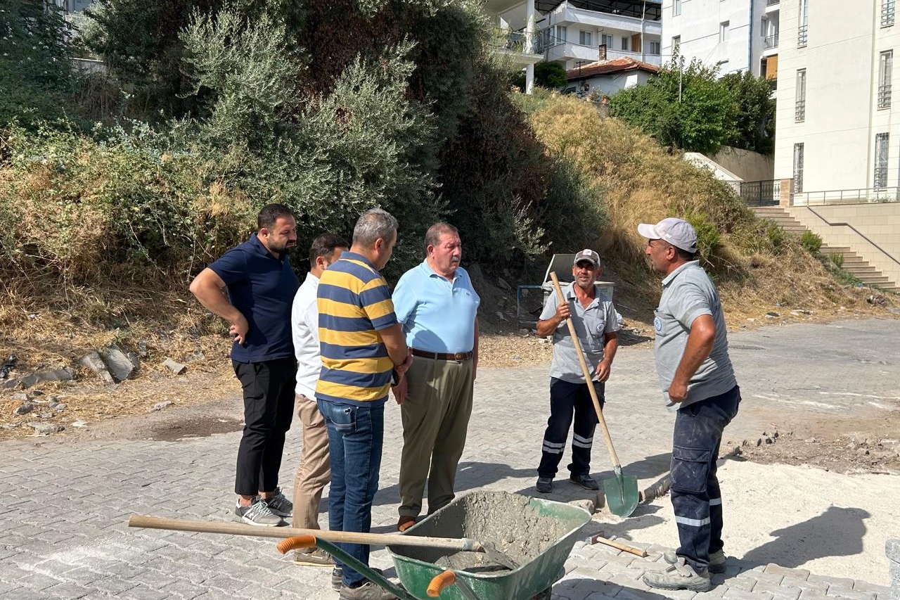 Başkan Topuz, Milas’ın çalışmalarını yerinde inceledi